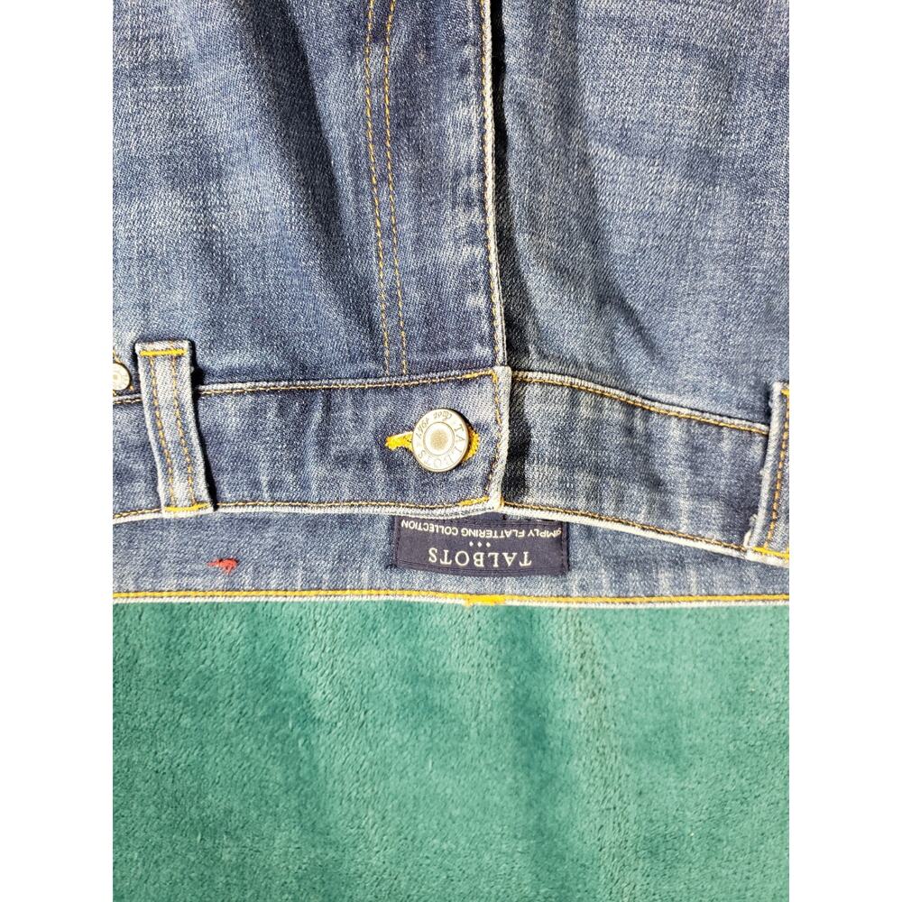 Talbots Jeans Size 16 W Womens Blue Stretch Pants Denim Mid Rise Boyfriend - Picture 6 of 12